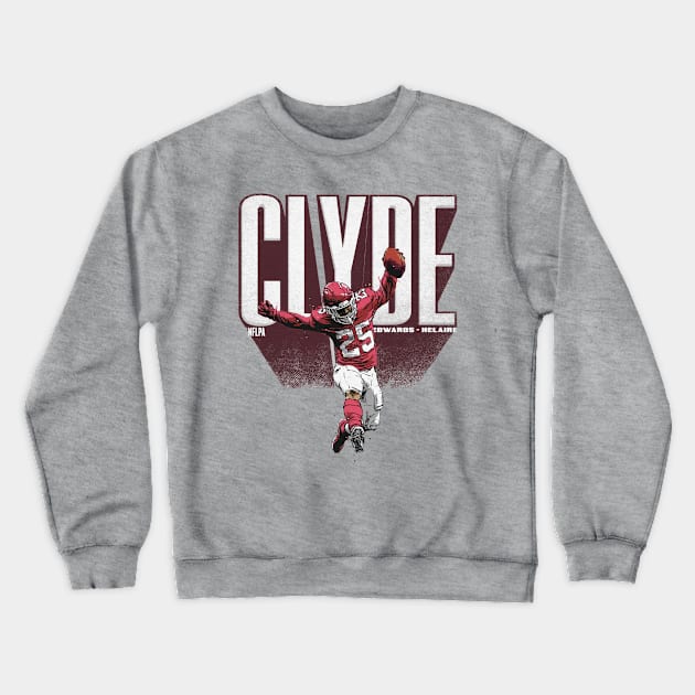 Clyde Edwards-Helaire Houston Bold Crewneck Sweatshirt by Buya_Hamkac